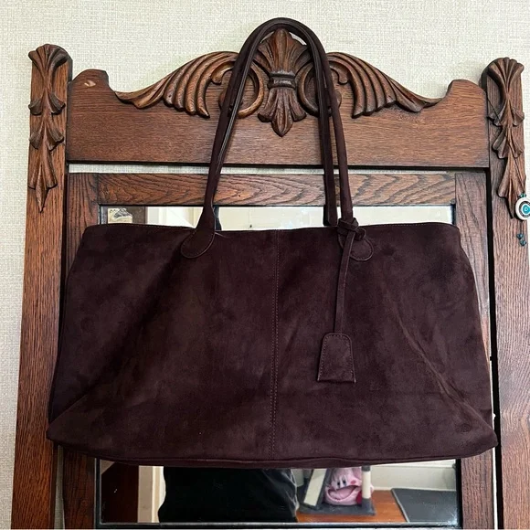 Viral Chocolate Brown Tote Bag - Picture 2 of 6